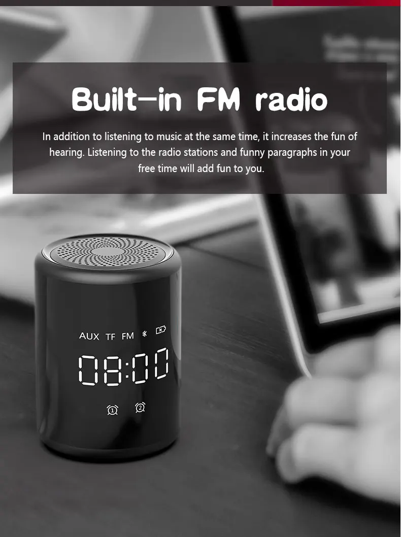 Bluetooth Speaker Wireless 2020 New Factory wholesale Oem Mobile Phone Accessories Car Portable Mini Subwoofer Dj Speaker Box