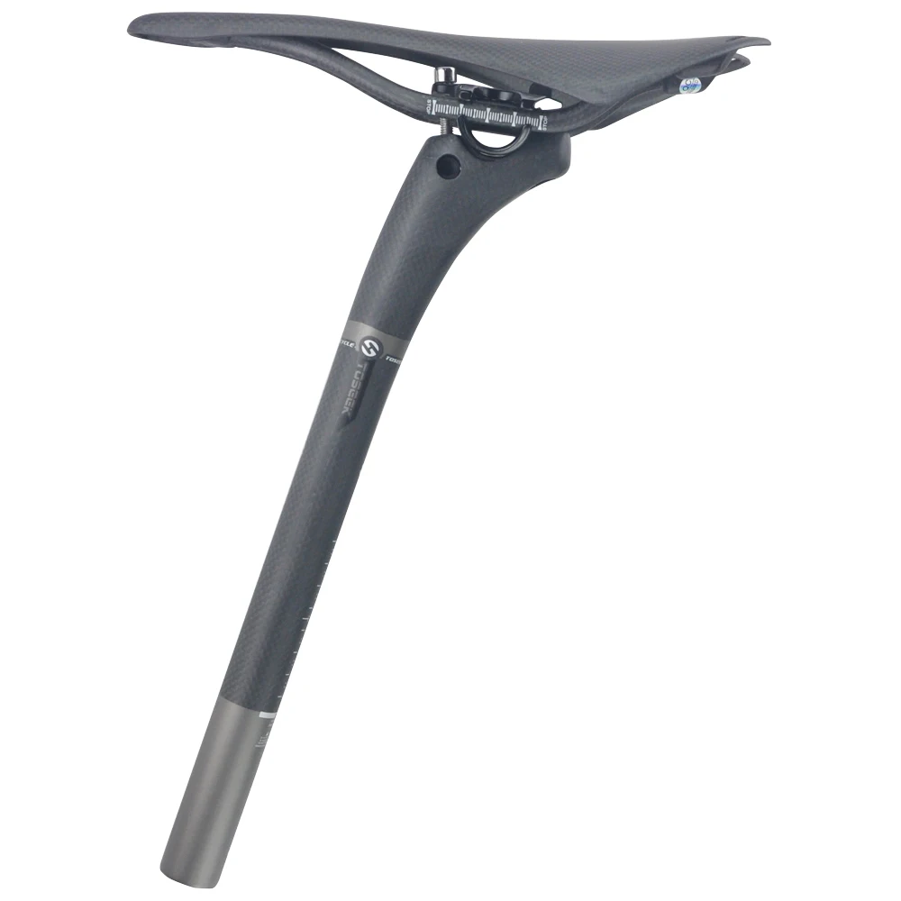 Upanbike Bike Seat Post T800 3k Carbon Fiber Lay Back Matt Black Bicycle Seatpost 27.2mm 30.8mm