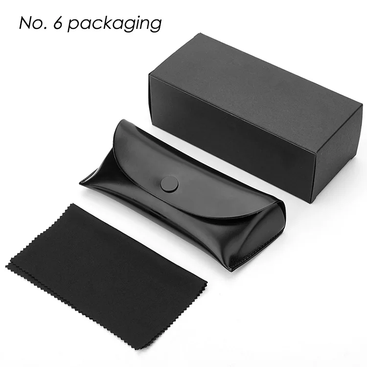 Box For Glasses Case 2022 Optical Glasses Box Pouches Cleaning Clothes Packaging Custom 3585