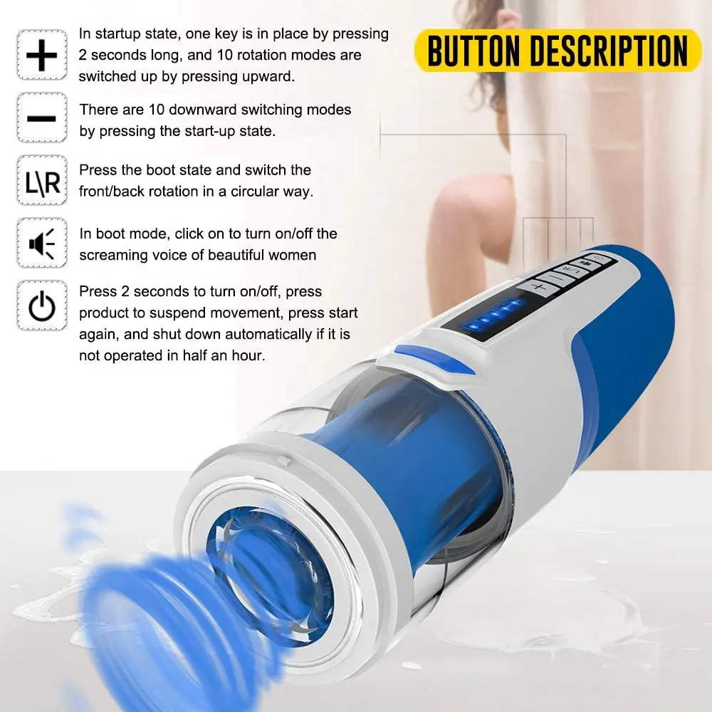 High Quality 20 Kinds Rotation Usb Rechargeable Sex Toys Penis Pump