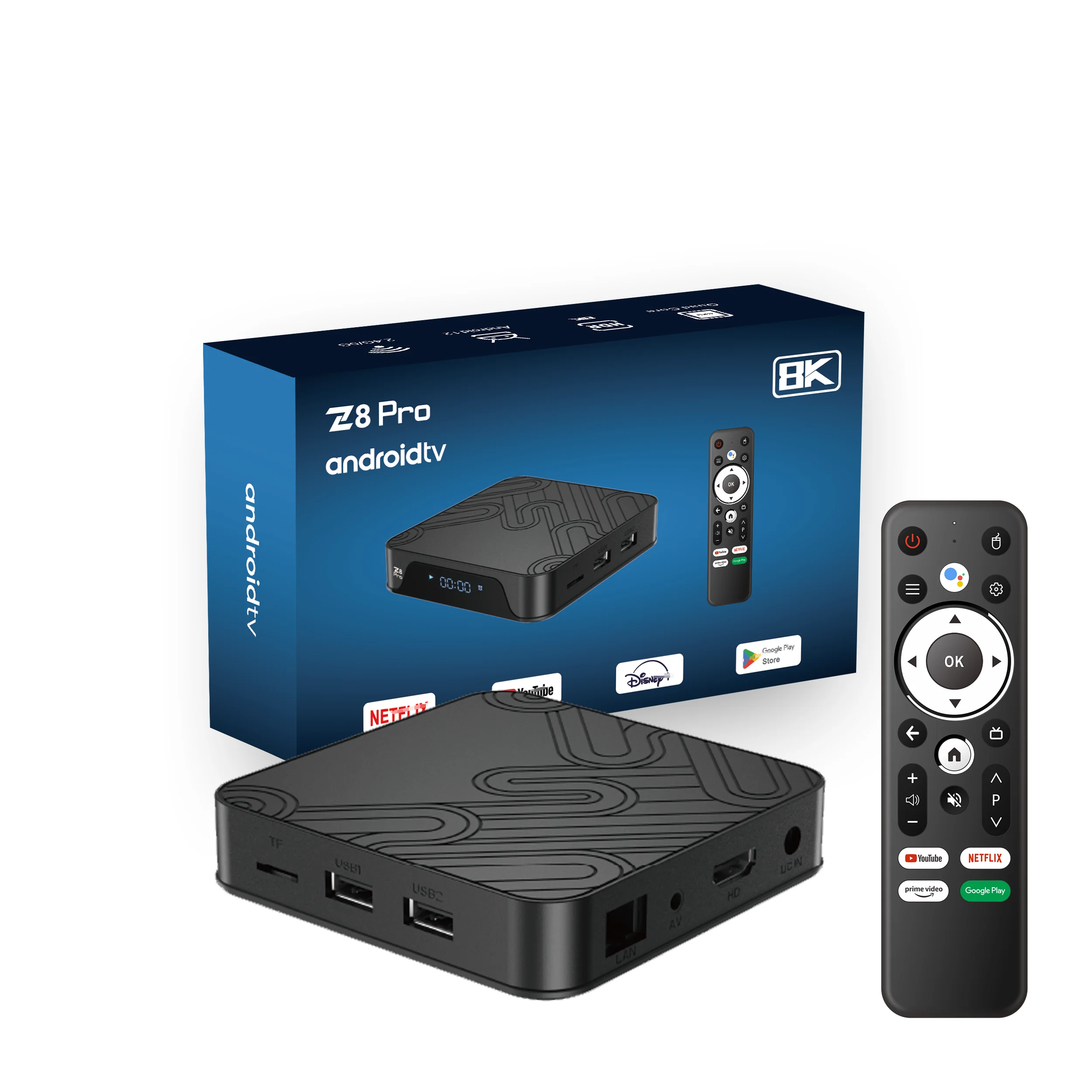 Z8 Pro TV Box - Allwinner H618 2GB 16GB Android 12 Smart Media Player