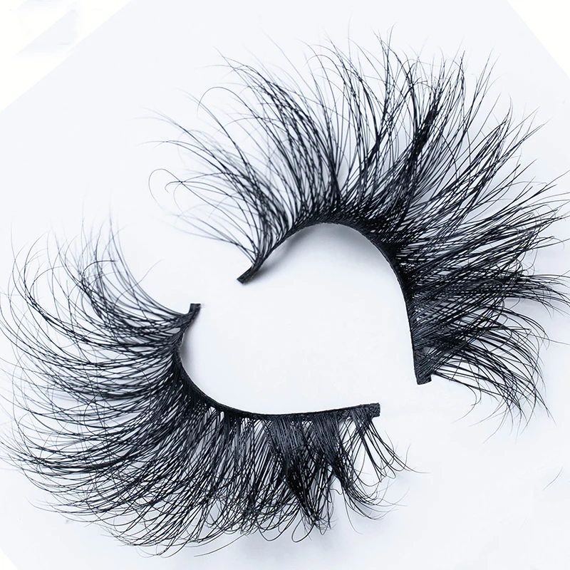 

25mm mink eyelashes,12 Pairs, Natural black