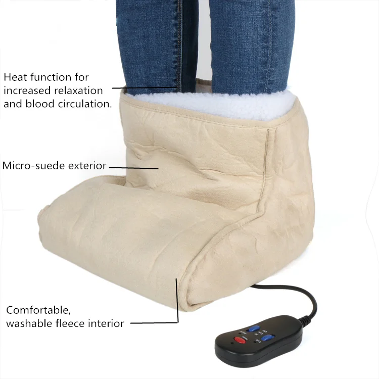 Electric Heated Foot Warmer with Heating and Vibration Massage Function 