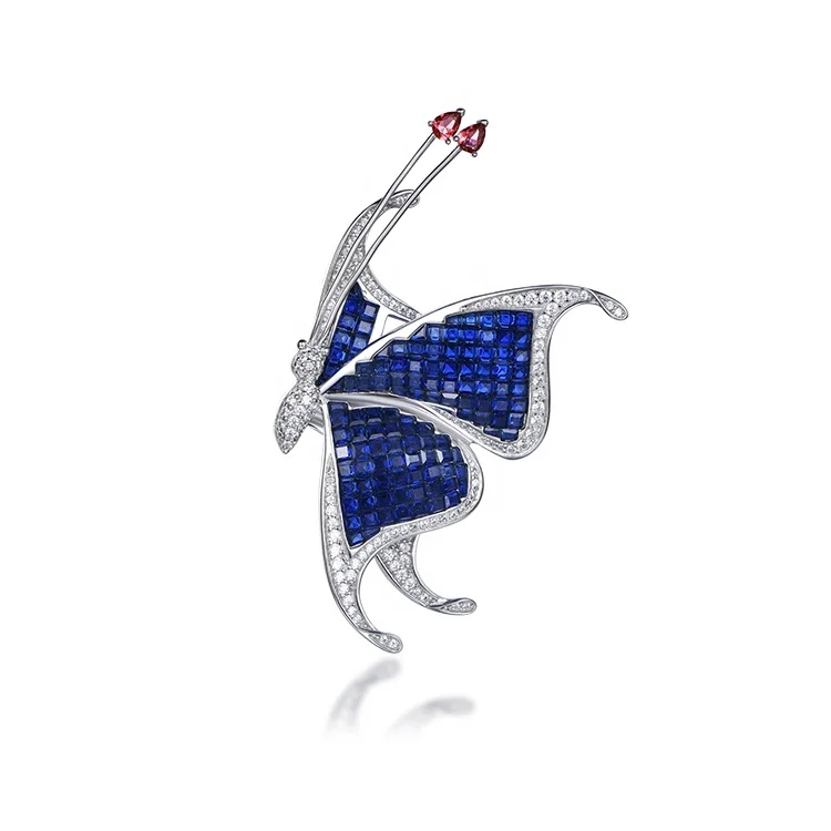
14K Gold Plated Butterfly Jewelry Fashion Brooch With High Quality Inserts 