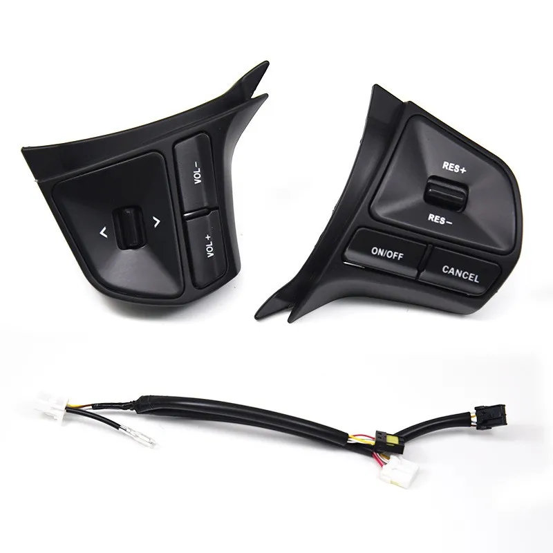 Factory Price High Quality Bright Black Button Border Steering Wheel ...