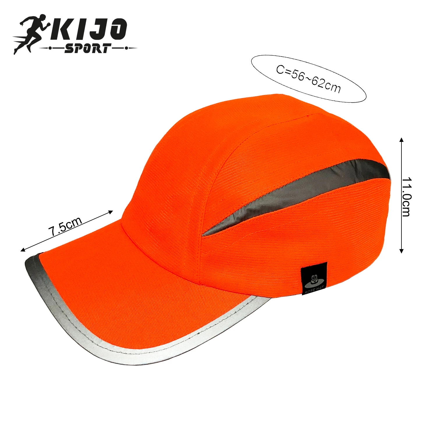 fluorescent running hat