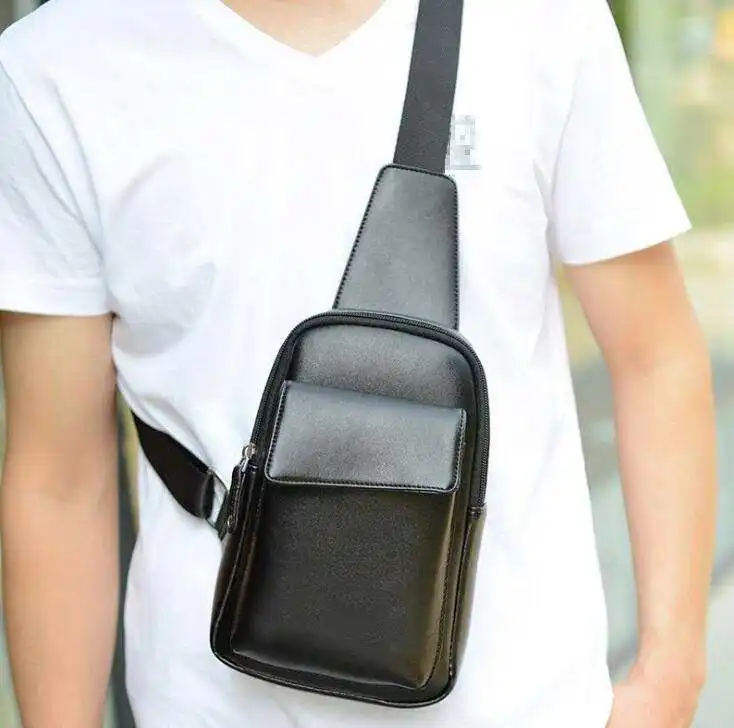 Wholesale men's new casual small chest bag personality wild shoulder travel messenger bag factory direct sales