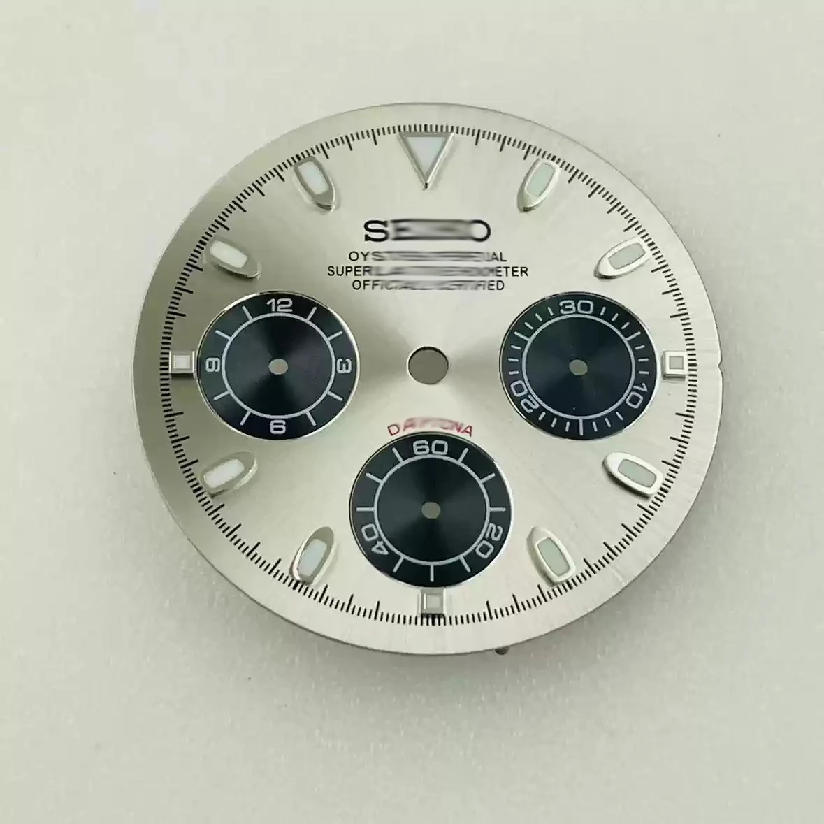 Cadran De Montre Pour Mouvement VK63 - 29.5mm, Métal Vert Lumineux, Neuf Avec étiquettes