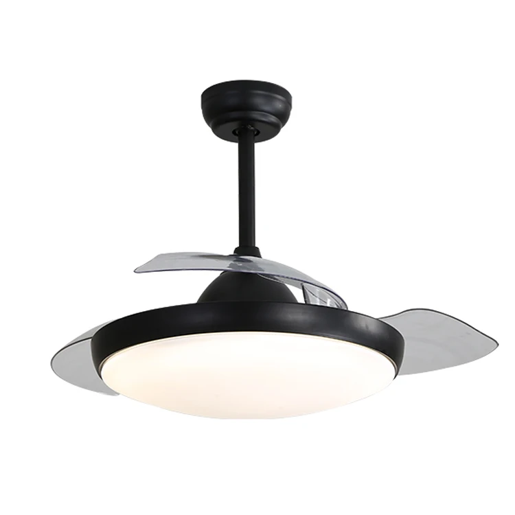 High Quality Best 42 Inch Invisible Ceiling Fans Blabe With Light Brand And Remote LED Ceiling Fan With Light