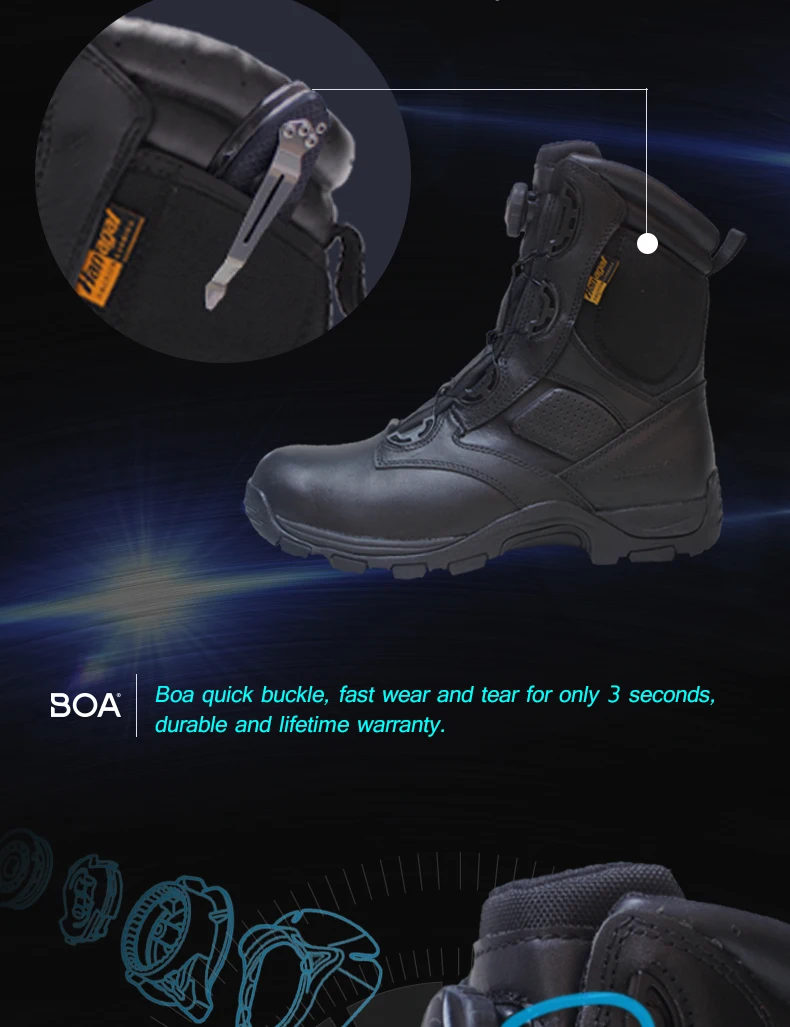 Army Waterproof Fast Lace System Boa Breathable Antiabration Wear