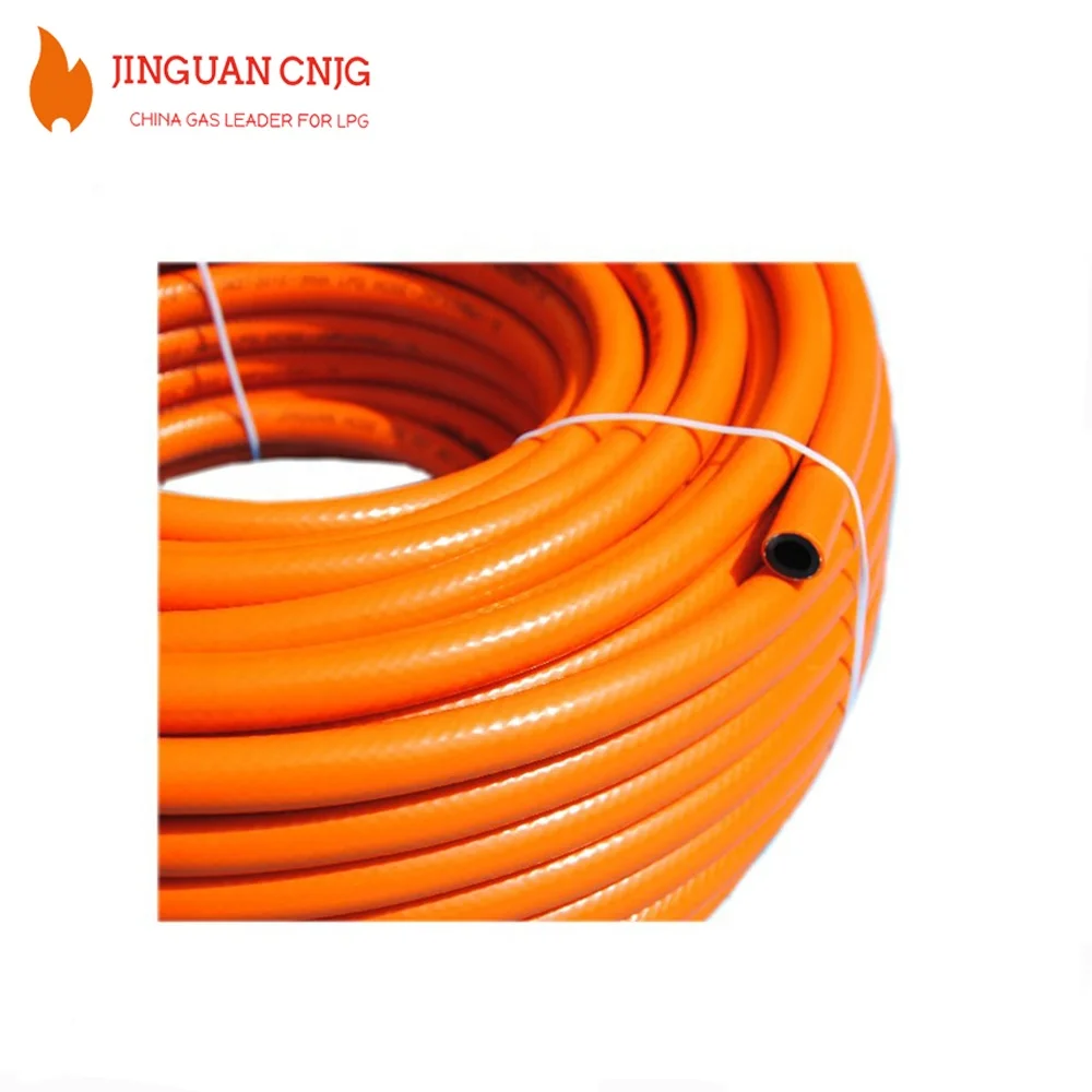 Orange Gas Hose Sold by the mtr 