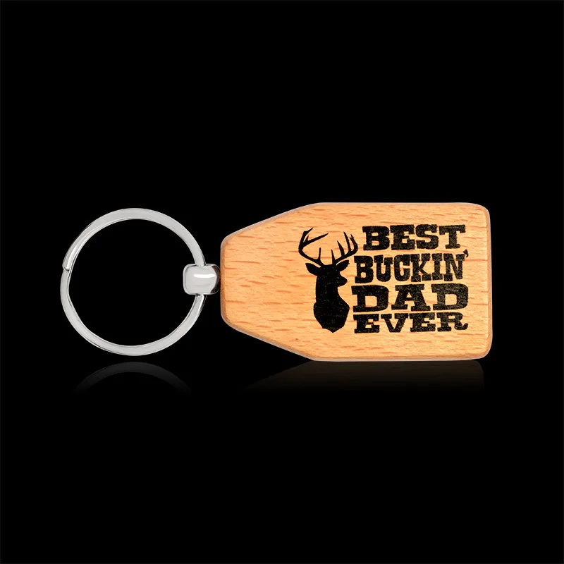 Fathers Day Gifts for Papa Best Papa Ever Wood Keychain Wooden Key Tag Papa Christmas Gifts 