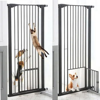 baby gate with cat door