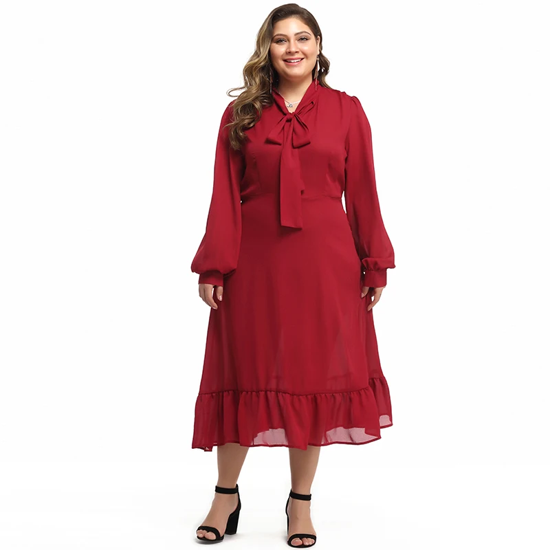 vestido plissado plus size