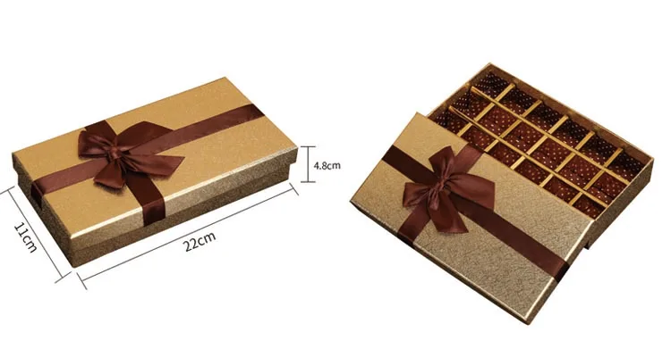 Custom Empty Chocolate Boxes Luxury Biodegradable Chocolate Packaging ...