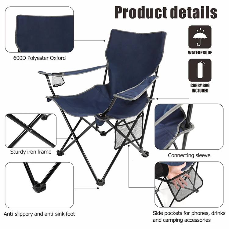 Homful Custom Oem Camping Chair Foldable Fishing Camping Outdoor Beach