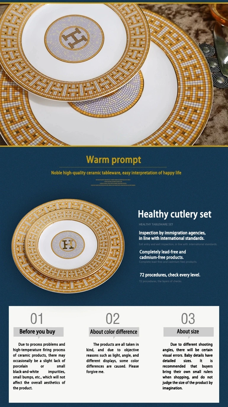 Wholesale Decoration Plate Exquisite Restaurant Good Quality Gold Plate