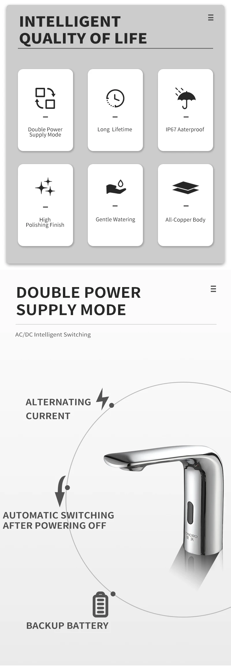 Smart Infrared Sensor Kitchen Automatic Faucet Sensor High Quality