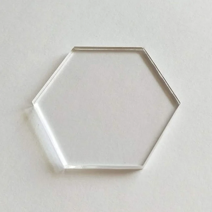 Acrylic Blanks Hexagon Clear Tag Acrylic Coaster Hexagon Place Card