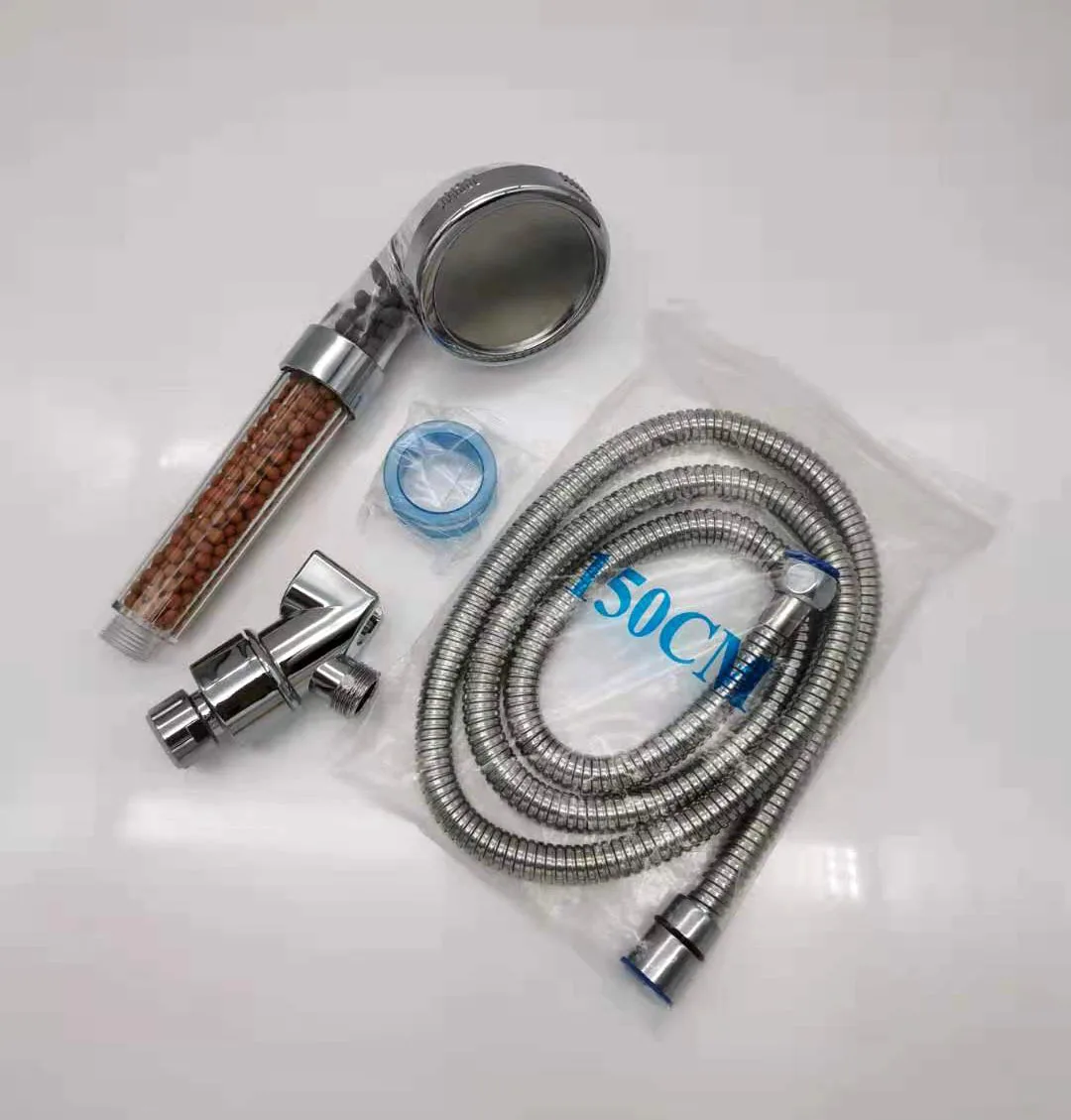 3 Spray Setting Clear Shower Head Small Moq Rain Shower Head Set Water