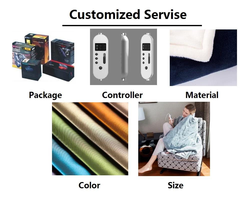 Heated Electric Blanket Manta Electrica Bed Warmer Electric Heated