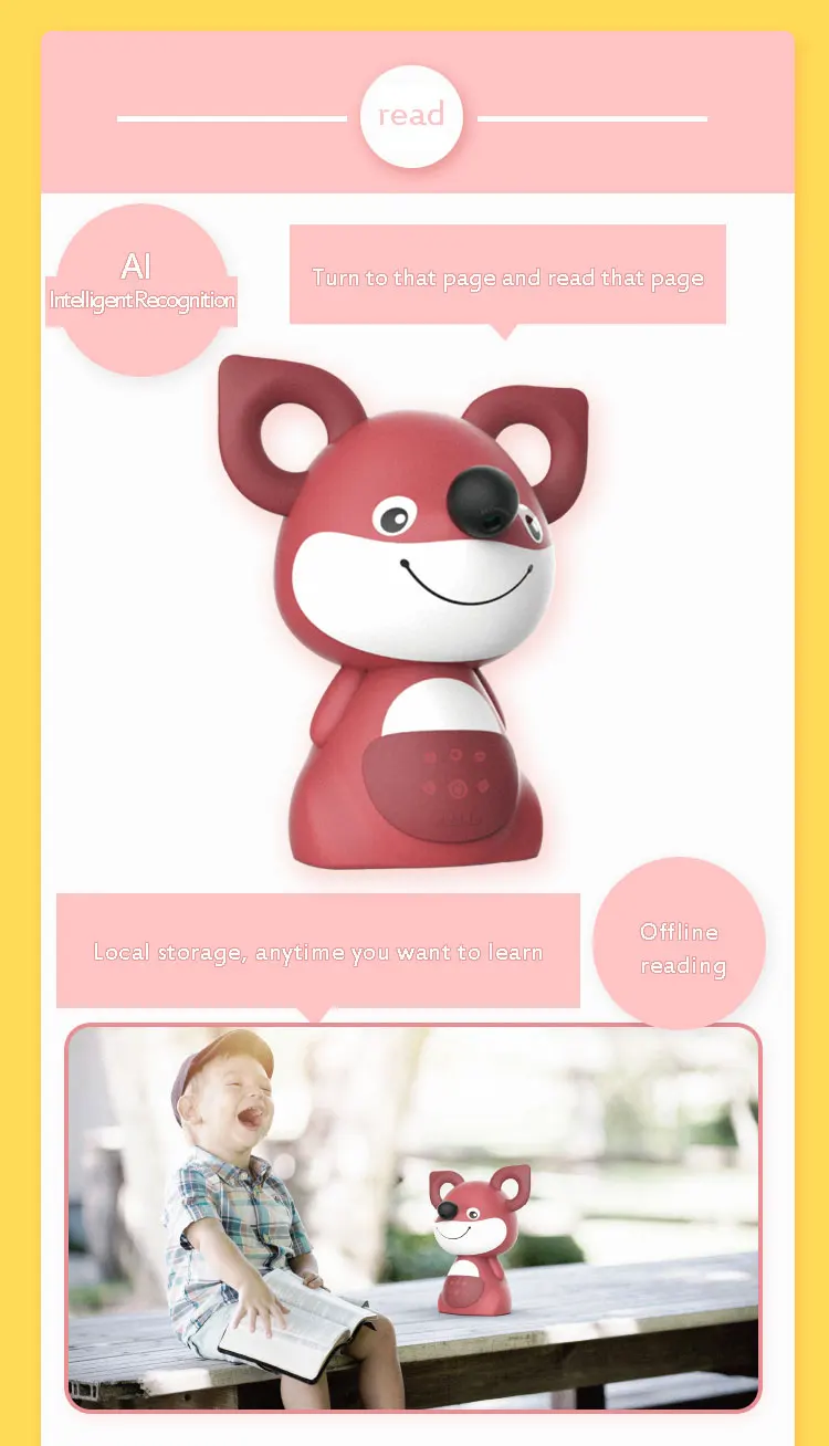 Factory Customized AI Learning Robot Intelligent Voice Dialogue NEW Smart AI 2.4G Wifi Educational Machine for Kids