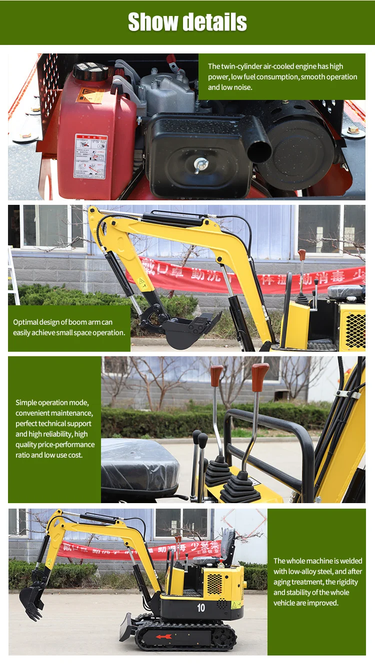 Excellent Performance Mini Excavator 1t Capacity  Buy Mini Excavator