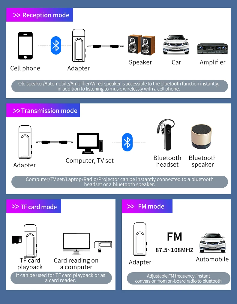 bluetooth car kit player fm transmitter