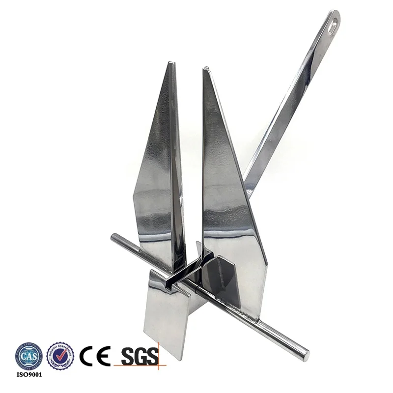 
China Manufacture Boyitech Marine 316 Stainless Steel Boat Danforth Anchor For Sale 1.5-100kg 