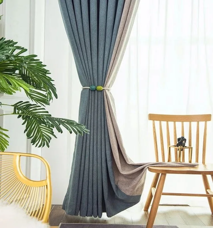 iFamy colorful 100% polyester breathable blackout solid curtain drapes