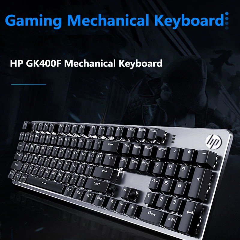 hp gk400f mechanical gaming keyboard white