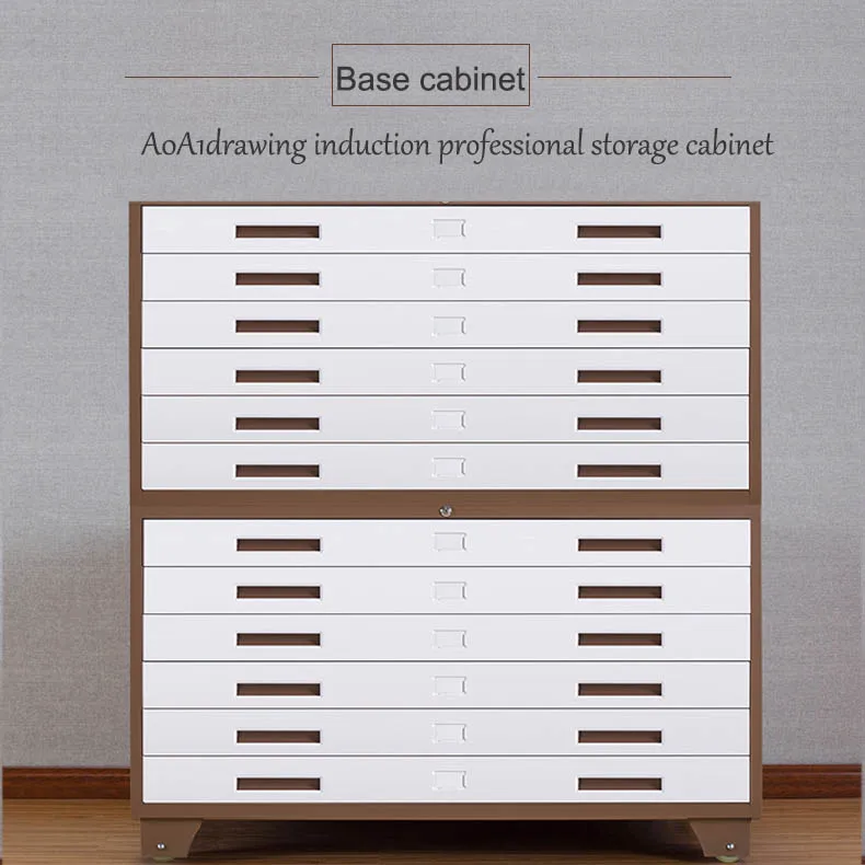 Office Equipment Durable Mobile 5 Drawer Steel Engineering Drawing
