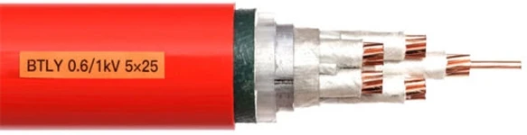 Минерал NG-A BTLY изолировал огнезащитное сели на мель топление меди PVC электрических кабелей, который MICC