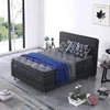 7 Zone double euro top hotel foam encasement king size gel memory foam pocket spring mattress topper