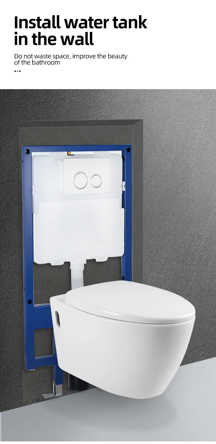 European luxury bathrooms rimless wall hung toilets ceramic sanitary wall hung toilet bathroom