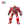Mecha series fire engines model auto bot children assemble puzzle blocks bricks toys