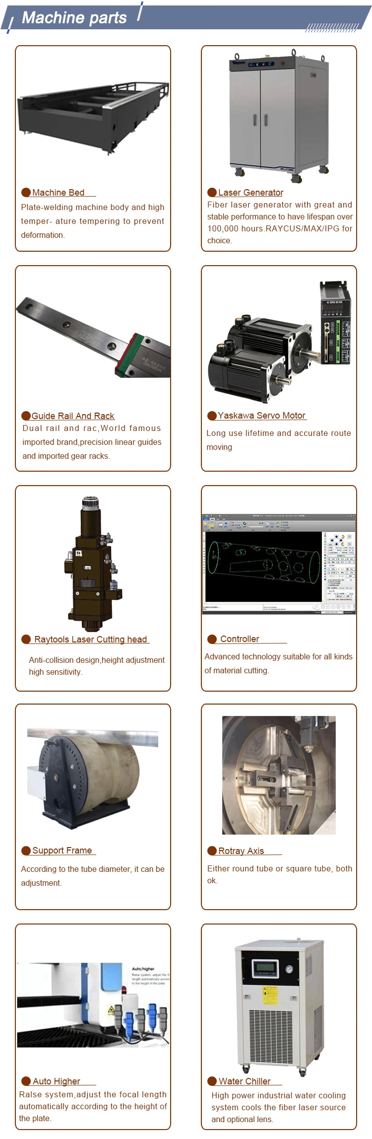 3 years warranty cnc metal laser cutter / tube and plate fiber laser cutting machine for metal