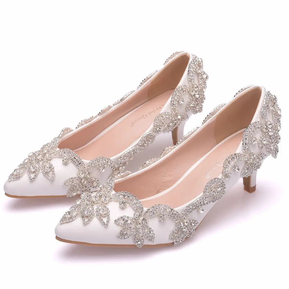 Beaded outlet Diamond Wedding Heels | Bridal Shoes | Rhinestone Wedding Shoes | Satin Bridal Heels