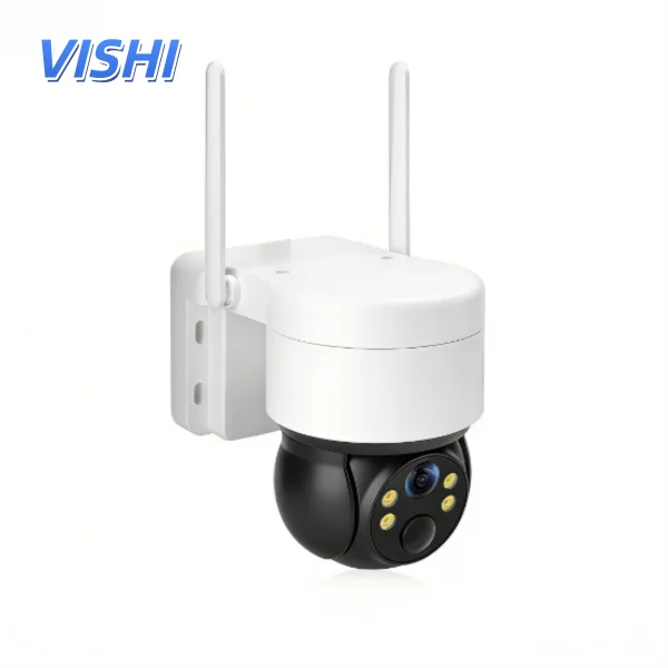Side-by-side comparison of black-and-white IR vs color night vision output from same 1080p dome camera