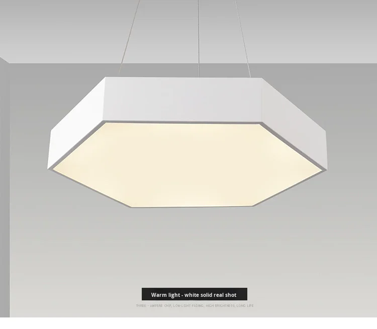 product hexagonal iron pendant light led creative honeycomb shape lamp billiard hall internet cafe gym lounge ambient light high-11
