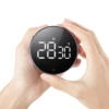 Portable Big Digit Mini Digital Home Kitchen Countup Countdown Timer 99"59" Day Hour Minute Second Daily Weekly Timer Magnet