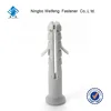 Plastic nylon wall plug anchor with 2 wings