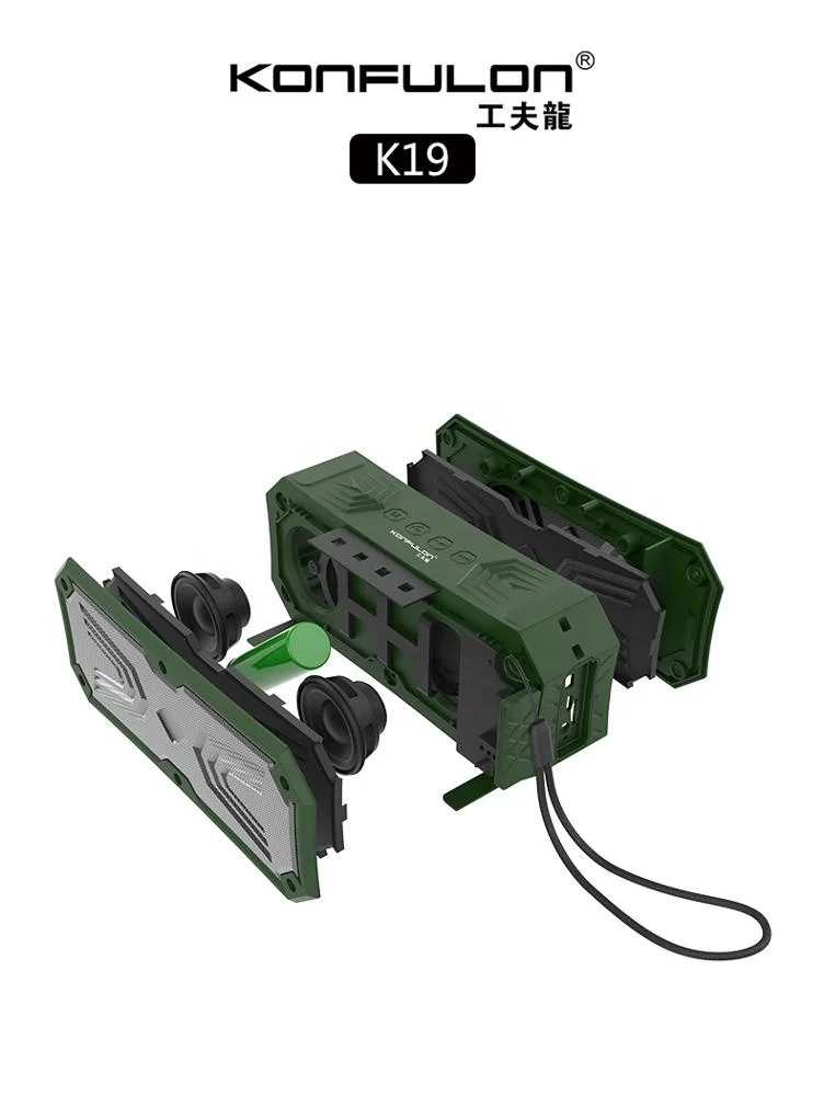 Konfulon Portable Speaker Waterproof Bluetooth Wireless Outdoor Speakers Shower Speaker Bluetooth Waterproof IPX-5 For Go Hiking - ANKUX.COM