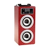 Wooden Portable Wireless Wooden Bluetooth Speaker With USB/SD/AUX & FM Radio Portable Speaker with Wireless Mic