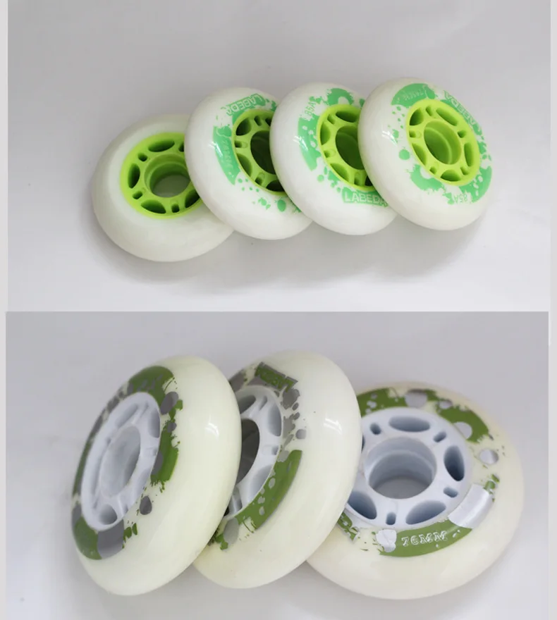 In Stock Professional Pu 80mm 76mm Inline Skating Skates Wheels