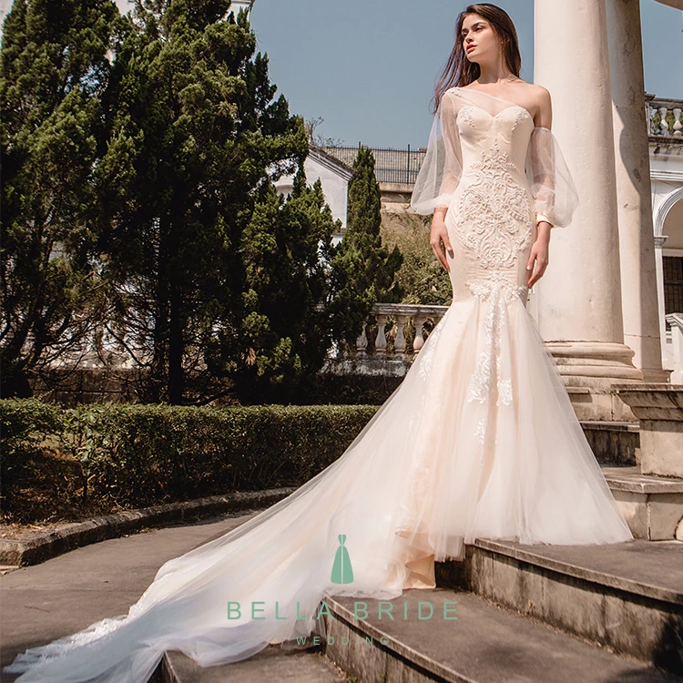 Special Design Asymmetrical Women Dresses Plus Size Wedding Dress