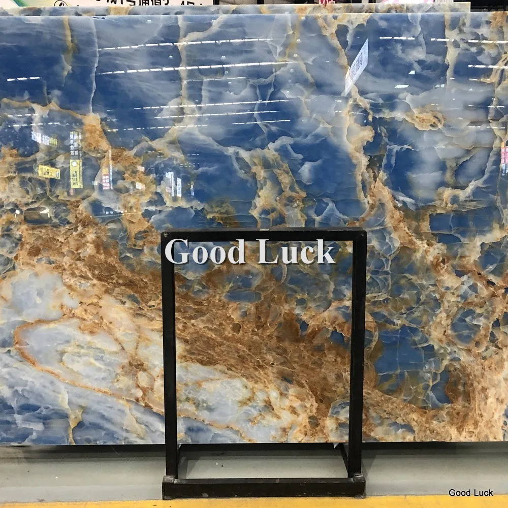 Onyx Tile Onyx Marble Slab Tile LUXURY Natural Blue Onyx Marble Slab Tile manufacture