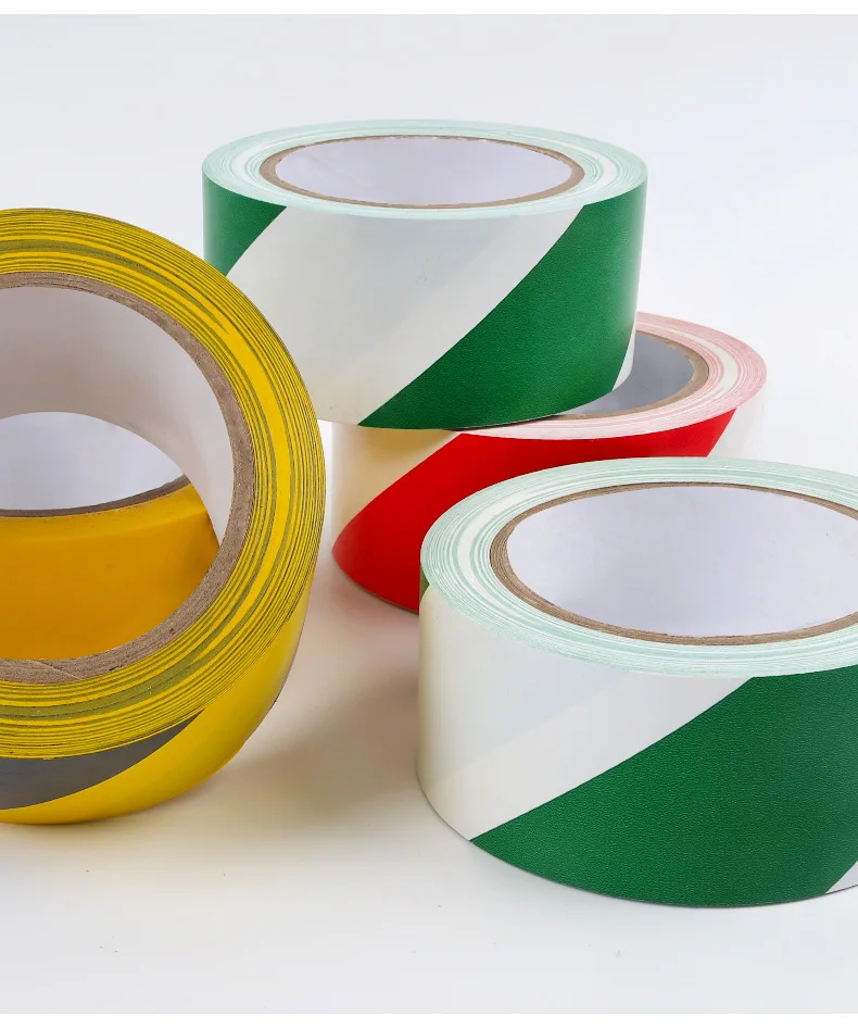 Zebra Warning Ribbon Yellow & Black PVC Zebra Crossing Warning Tape Ground Logo Decoration ...