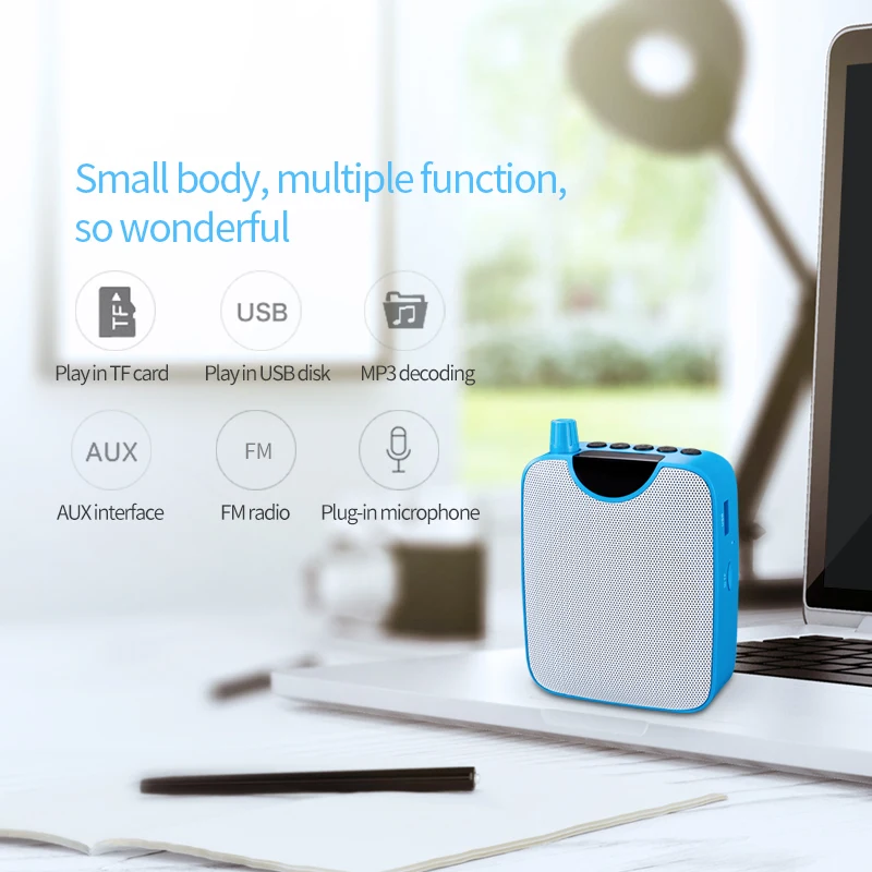 2020 hot sale SHIDU brand Portable Digital Screen Multi-functional Portable Waistband Personal wired mic voice amplifier - ANKUX.COM