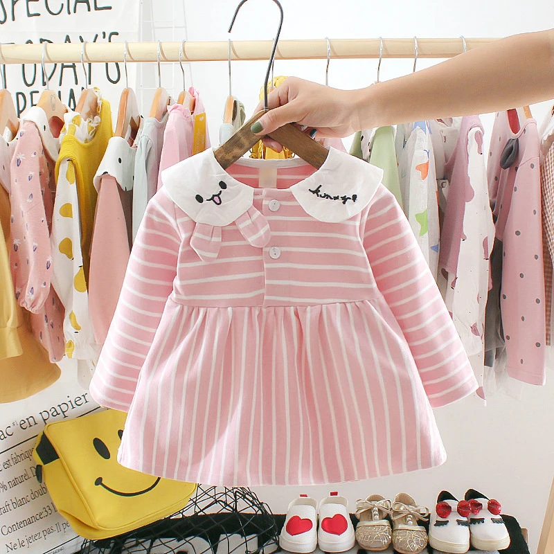 Wholesale Cute Autumn Long Sleeve Princess Dress For Baby Girl 0-3 ...